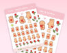 You're Bearly Lovely, Love, Valentines, Date Night Planner Stickers ~ LV002 - Katnipp Illustrations