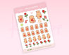 You're Bearly Lovely, Love, Valentines, Date Night Planner Stickers ~ LV002 - Katnipp Illustrations