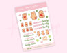 You're Bearly Lovely, Love, Valentines, Love Gift Planner Stickers ~ LV003 - Katnipp Illustrations